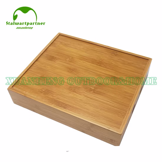 Kitchenware Accessories Expandable Utensil Drawer Organizer Wooden Bamboo Kitchen Cutlery Tray
