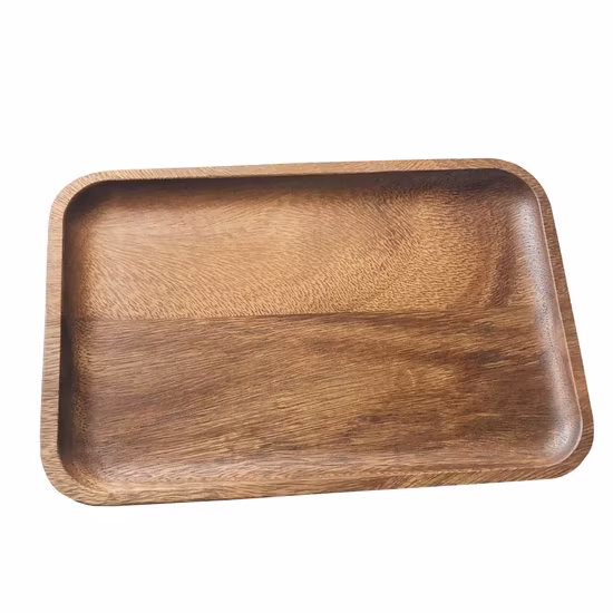High Quality Bamboo Wood Serving Tray for Food FSC BSCI