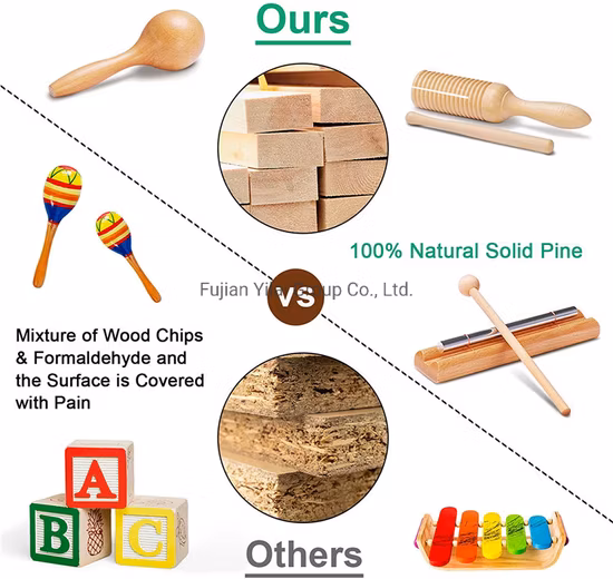Eco-Friendly Kids Wooden Musical Instruments Toys