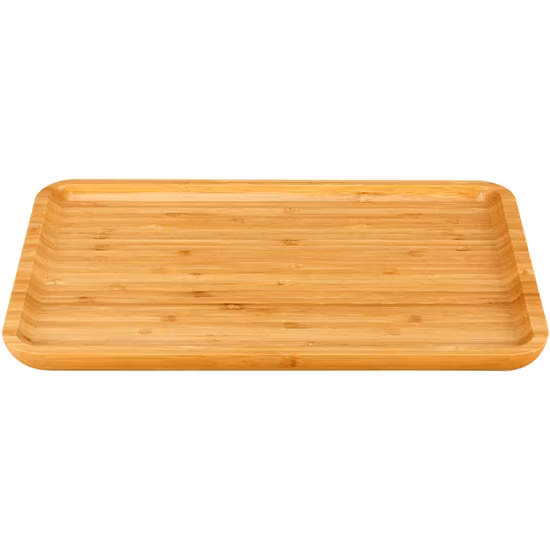 Natural Color Simple Fast Food Cookies Beech Wood Wooden Bamboo Serving Rolling Tray