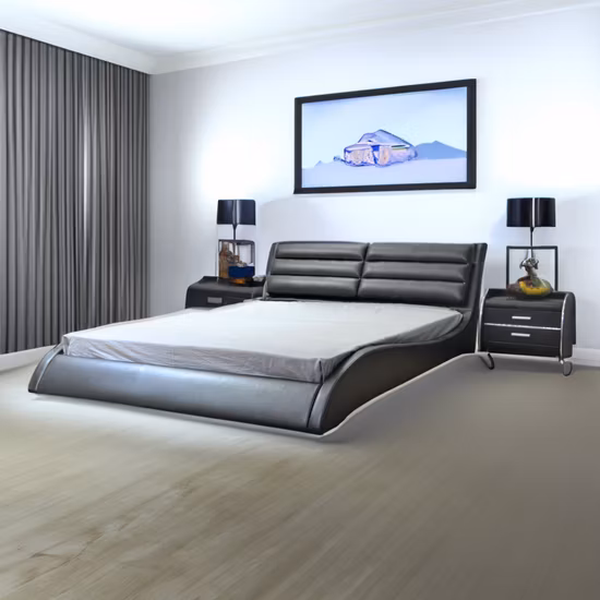 Huayang Customized Wooden Bedroom Home Furniture Double Bedfor Adult New