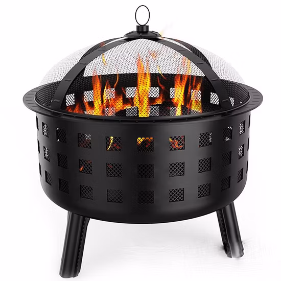 Outdoor Fire Pit Barbeque Wood Burning Fireplace Garden Decor